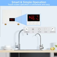 Chauffe-eau instantané mural 5500W/3000W, chauffe-eau électrique pour salle de bain, douche et chauffage de cuisine domestique, 220V 5