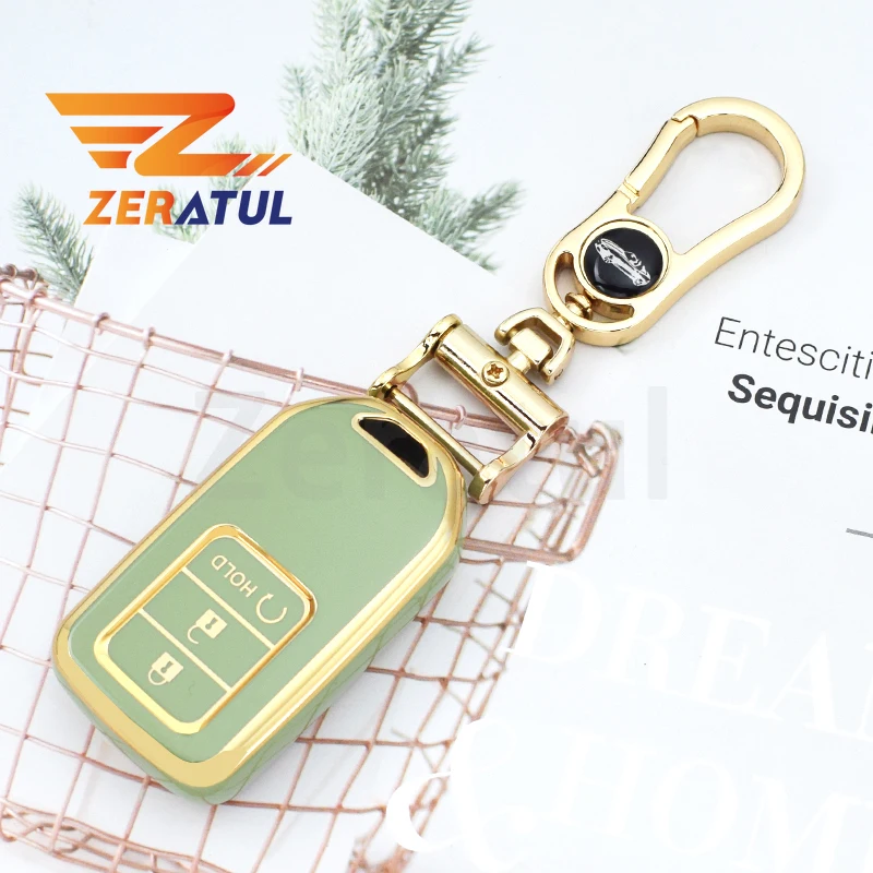 

Для Honda CRV Φ Fit Civic Accord CR-V HRV City Odyssey XRV ТПУ Автомобильный Дистанционный ключ