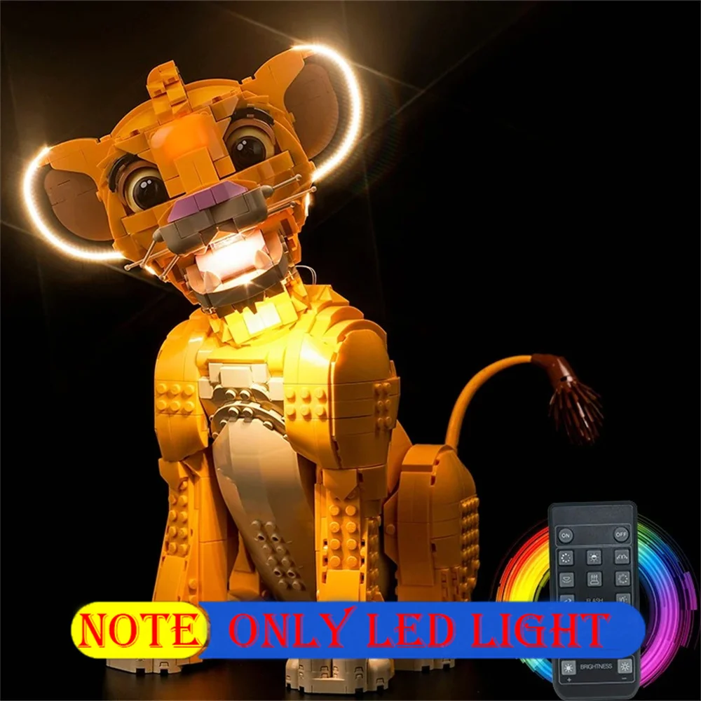 

Led Light Kit For 43247 Disneysinged Movie Young Simba the Lion King Not Include Building Blocks(Only Lighting Set)