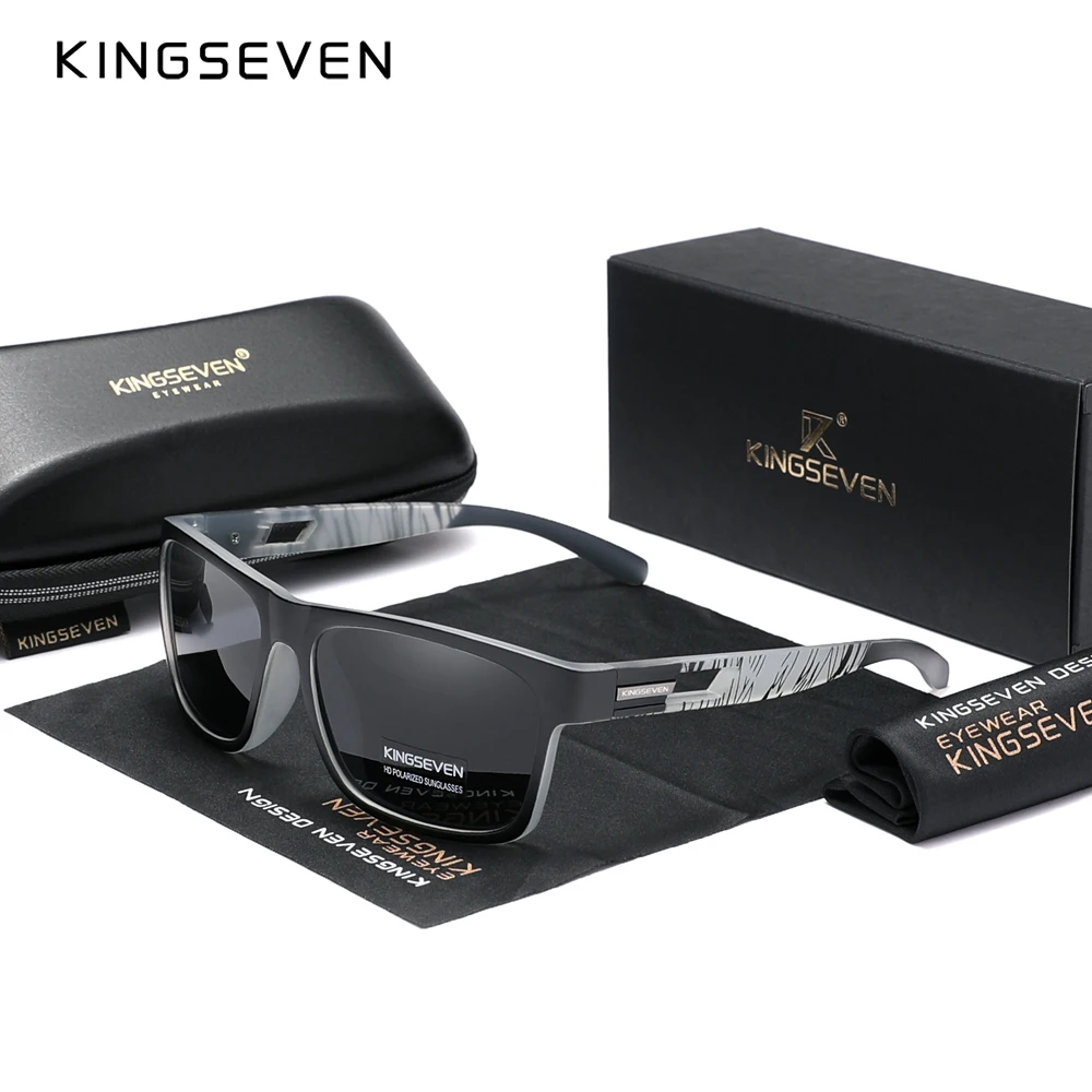 

Genuine KINGSEVEN New 2023 Brand Design Men's Glasses Polarized Sunglasses Women UV Lens Fashion Eyewear Oculos de sol