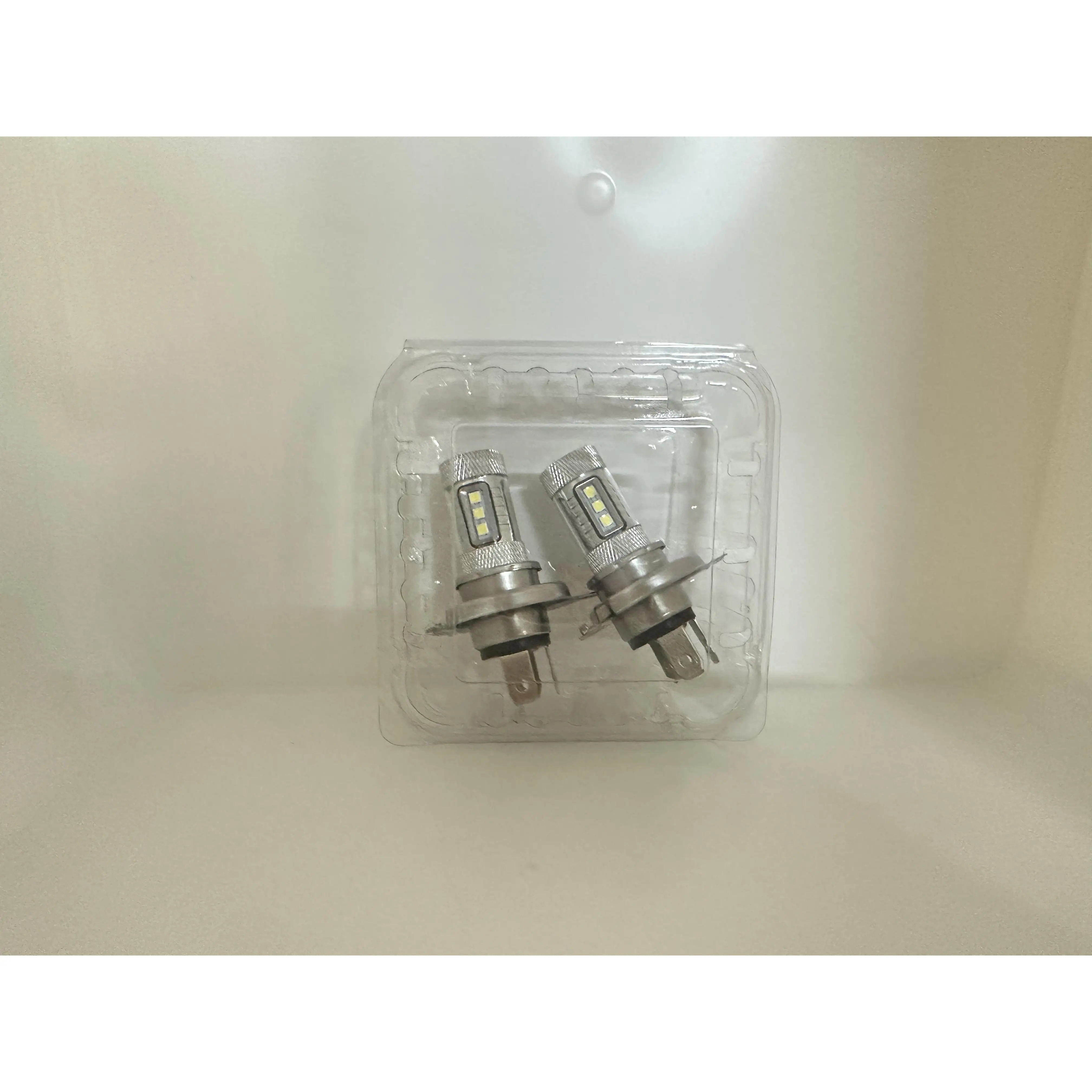 2팩 H4 울트라 화이트 LED 헤드라이트 6500K 고광도 LED 80W, 12V-24V, 80W, LED 헤드라이트, 2팩, 배터리 없음