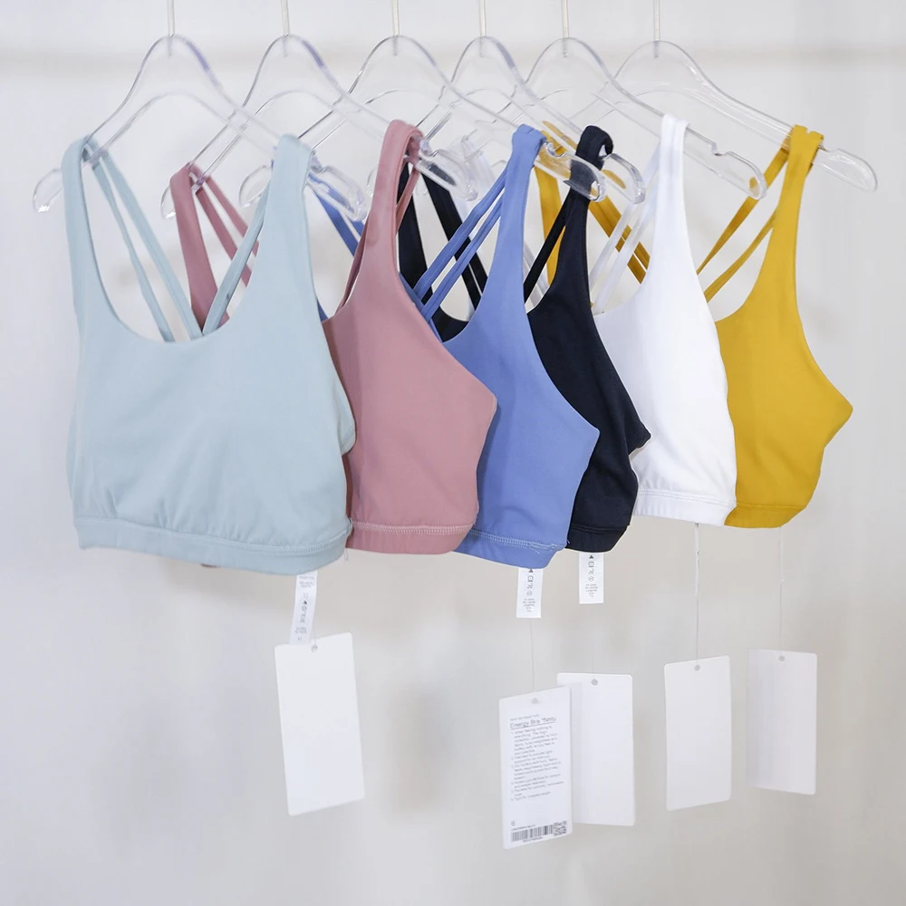 Summer Lulu Bras Yoga Crop Top Quick Dry Sports Bra Cropped Vest