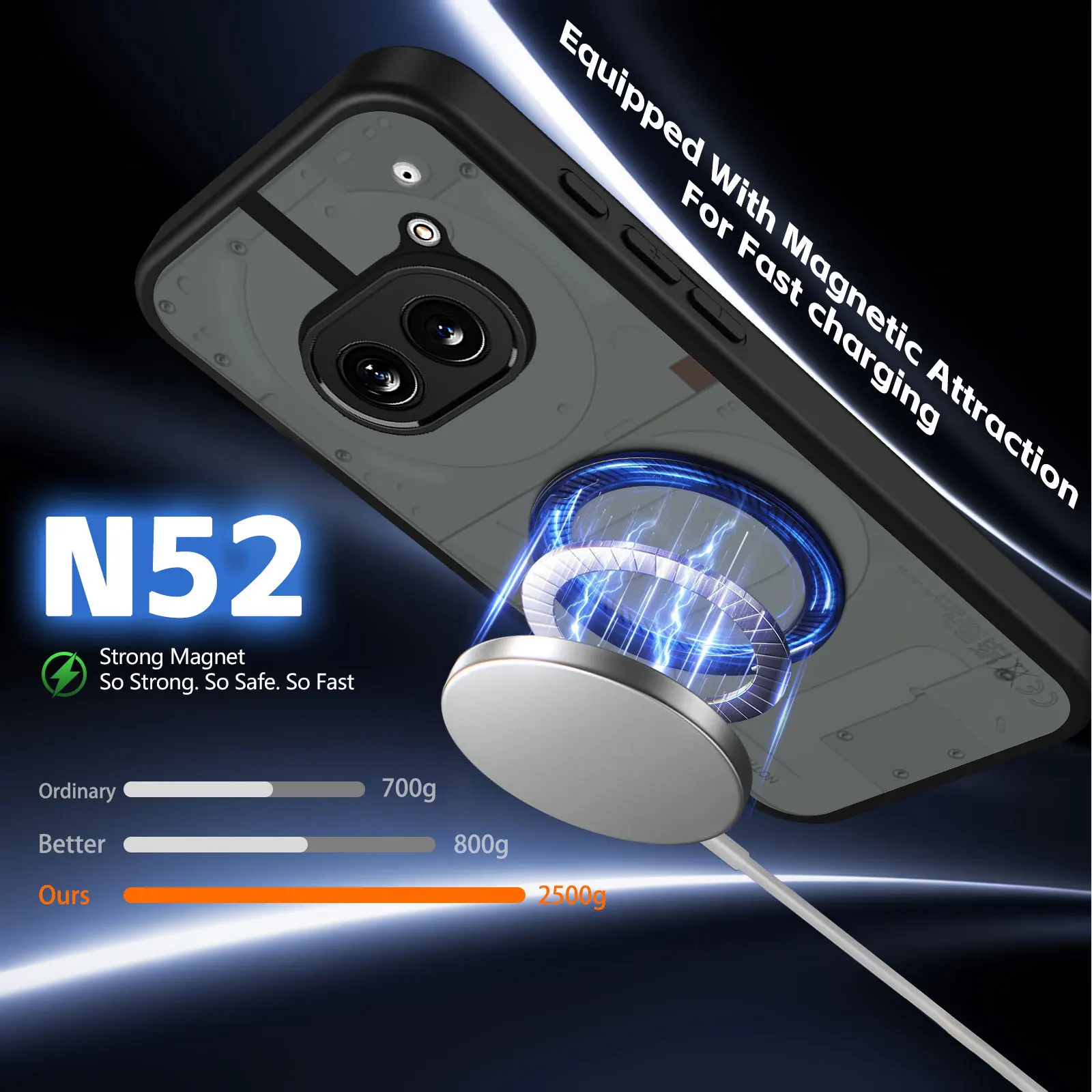 Enhanced Acrylic Frosted Magnetic 360 Stand Anti-Drop Phone Case