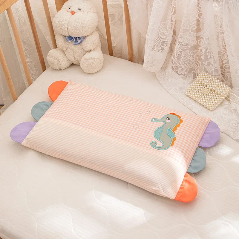 Cartoon Pattern Children's Pillow Removable Washable Baby Pillow with Zipper Household Breathable Cotton Boys Girls Pillow 4