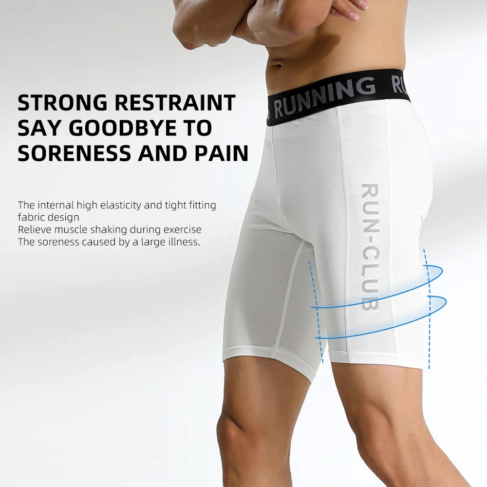Sports Fitness Pants Men Gym Shorts Workout Tights Running Training Bottoming Shorts Compression Leggings Basketball Sportswear Sports Leggings