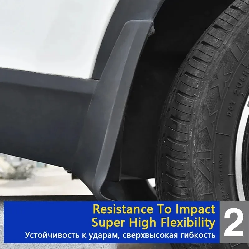 볼보 XC40 C40 EC40 EX40 2024 2025 2026 SUV 페이스리프트 4PCS 머드가드 머드플랩 방진 방수 휠 아치 프로텍터