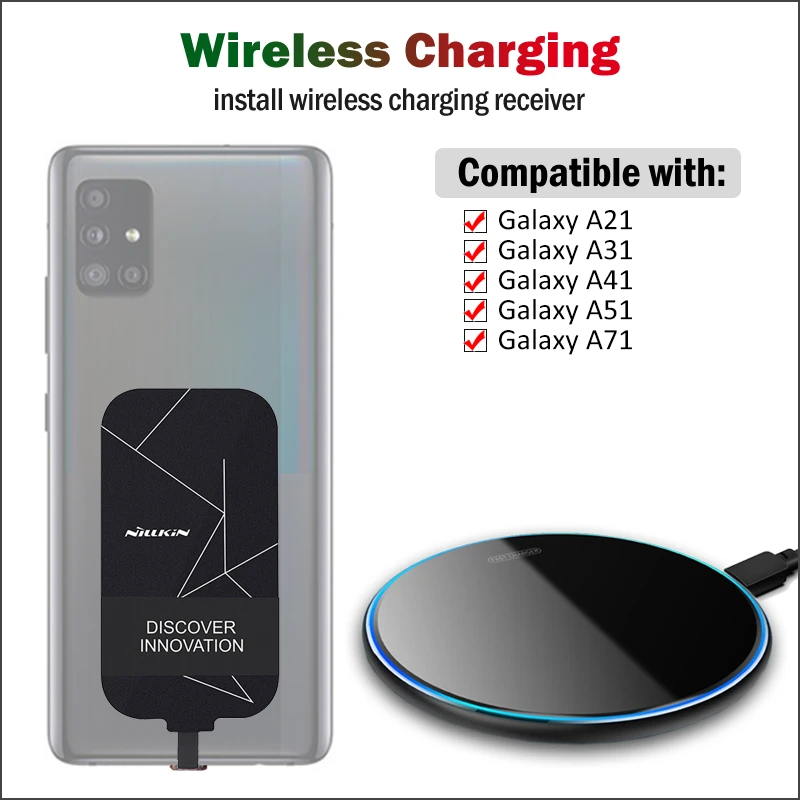 Nillkin Wireless Charger Receiver Usb C Charging Receiver Samsung A40 Qi - Aliexpress