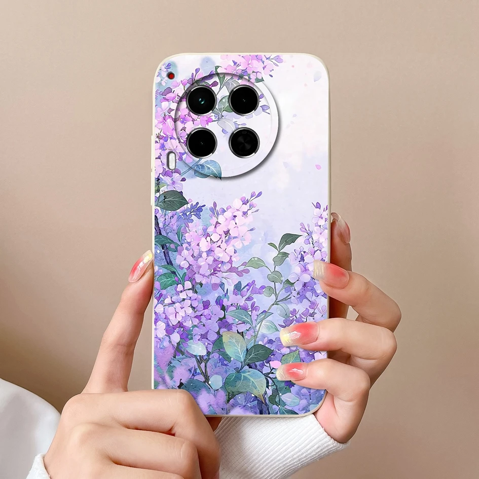 Luxury Soft Silicone Fashion Design Cover Case with Screen Protector