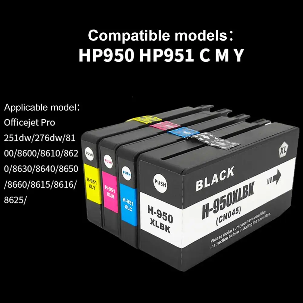 

Ink Cartridge Replacement Ultra-high Capacity PVC With Strong Printing Effect Printer Box For HP950 HP951