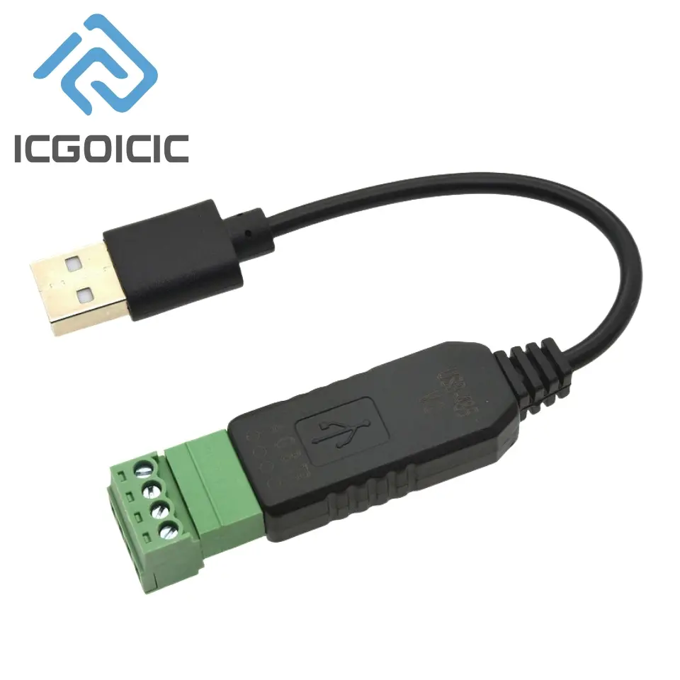 USB to RS485 Serial Port Converter Communication Module CH340 PLC Serial Port IO Module RS-485 Connector image 1