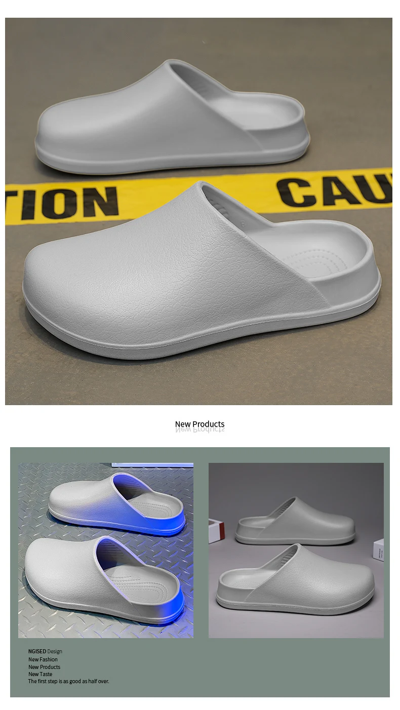 Paar Baotou Hausschuhe wasserdichte rutsch feste öl beständige Kochs chuhe Sommer neue Herren und Damen weiche Sohle Komfort lässige Sandalen – Detail 10