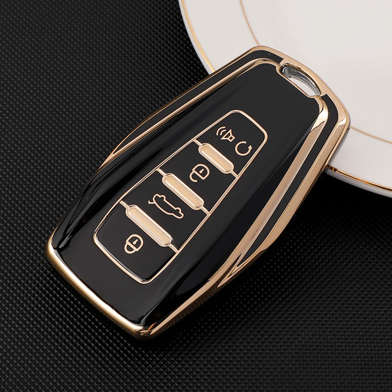 Geely Coolray X6 X7 EX7 기하학 C Emgrand 글로벌 Kulrey Hawk GX7 Okavango NL3 SUV GT GC9 TPU 자동차 키 커버 케이스