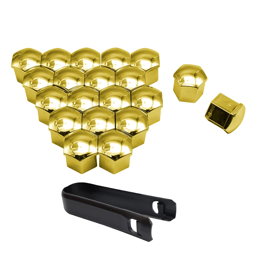 20Pcs/Set 17 19 21mm Car Wheel Nut Covers Auto Hub Screw Protection Cap Bolt Rims Auto Exterior Accessories Anti-Rust Dust Cover wheel nut caps,screw caps,auto accessories,wheel nut covers,car accessories,bolt nut covers