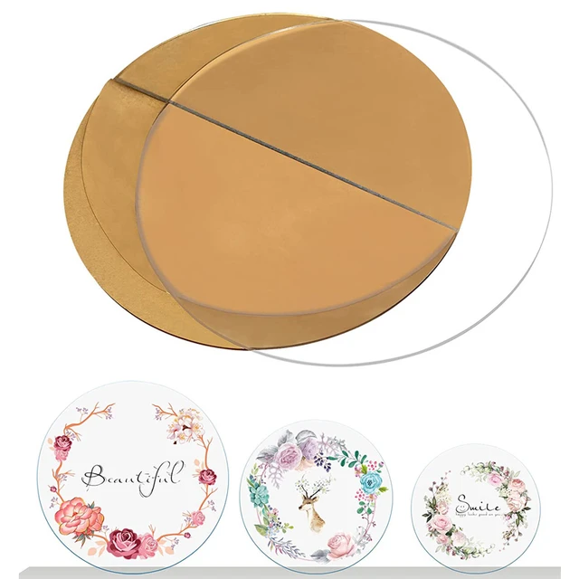 Cercle de disque rond en plexiglas acrylique transparent pour