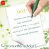 3/6/12pcs 0.7mm High Quality Matte Green Gel Pen Book Smooth Writing Pen Quick Dry Ballpoint Pen Office & School Stationery 5