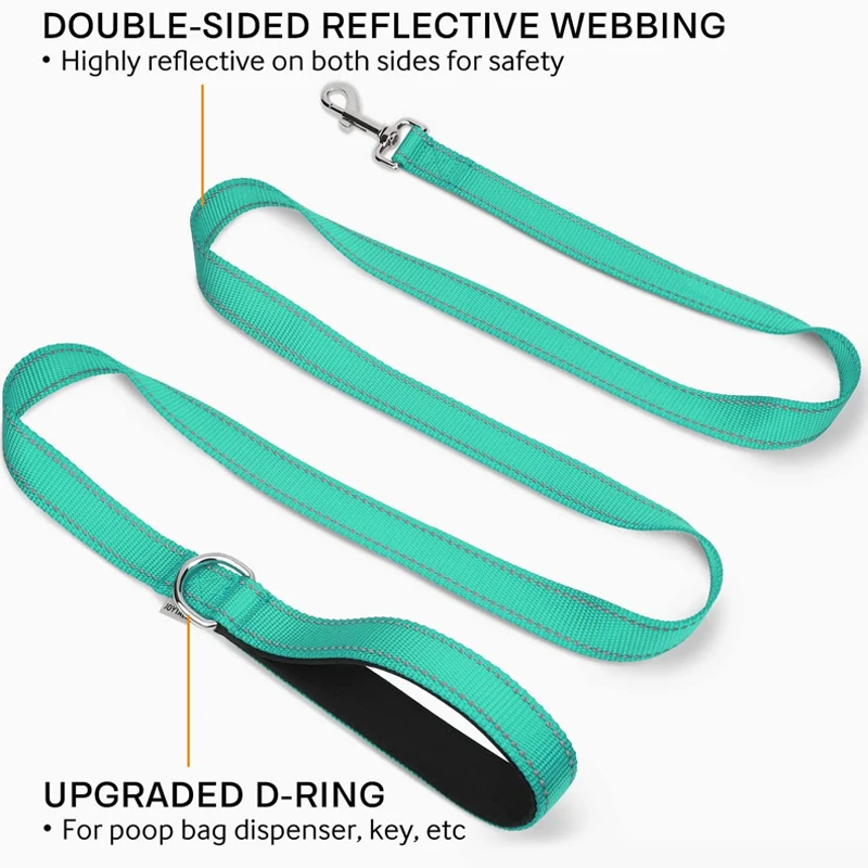 Pet Reflective Traction Rope Nylon strong traction rope Small medium and large sized dog gold retriever leash 120/150/200/300 cm dog leash,pet accessories