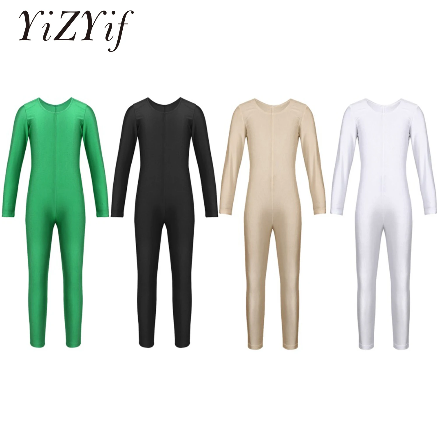 Body Danza Bambina Manica Lunga YiZYiF – Leotard In Cotone Per Ginnastica E Balletto, Taglie 2-14 Anni