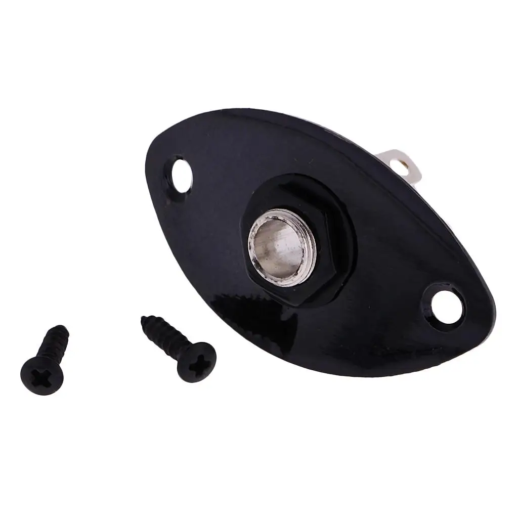 Tooyful Oval Output Jack Socket Replacement Part w/ Screw for Electric Guitar Bass Accs guitar accessories,guitar jack socket