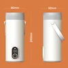 Portable Wireless Rechargeable Electric Kettle Thermal Boiling Cup for Travel Car Water Boiler Temperature Control Thermos 400ml 6