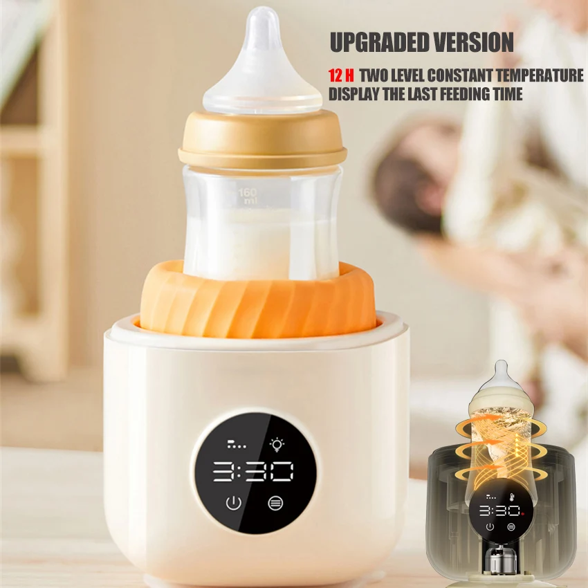Automatic Baby Milk Powder High Speed Mixer 2 in 1 Constant Temperature Warm Milke Night Light Automatic Timing Upgraded