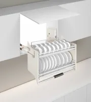 26 นิ้ว Modern Design Lift ตะกร้า Pull-Down ซ่อนตู้ชั้นวางของตะกร้าลิ้นชักที่มีประสิทธิภาพใน-ตู้องค์กร 3