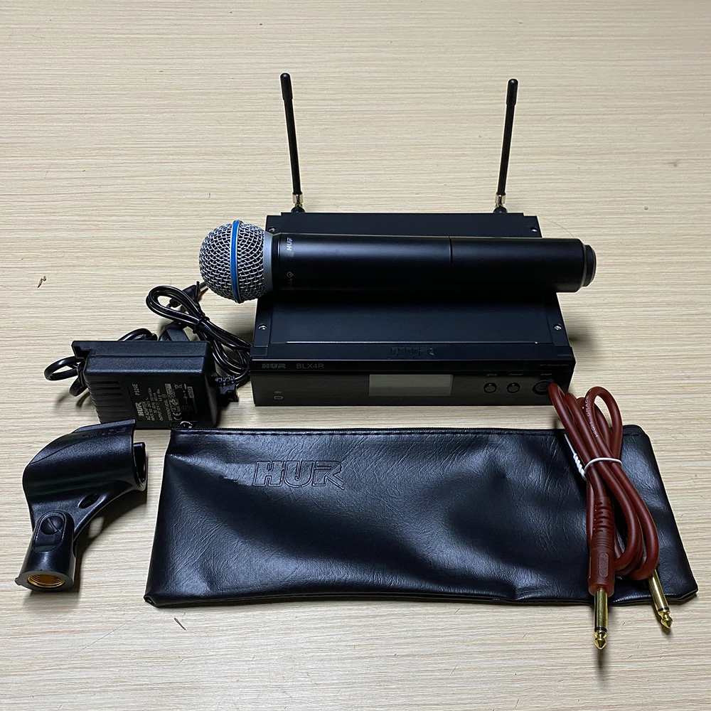 BLX24R BLX4R Wireless Microphone Professional level Stage Wireless system BETA58A handheld MIC For family Karaoke Church Speech
