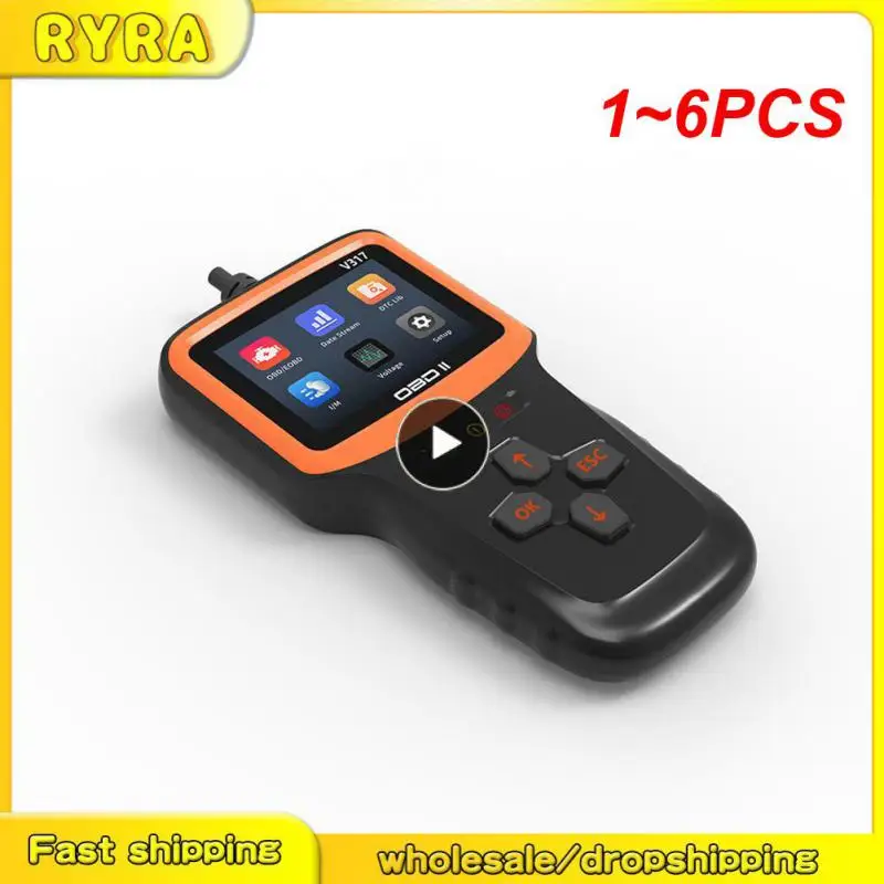

1~6PCS 2 Real-time Oxygen Sensor Test Automobile Fault Detector OBD II EOBD Code Reader V317 Car Diagnostic Tool