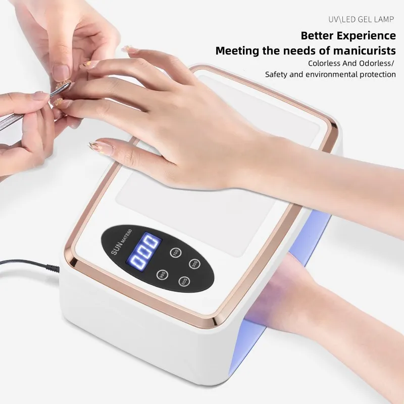 90 LEDS Nail Dryer LED Nail Lamp UV Lamp for Curing All Gel Nail Polish Motion Sensing Manicure Pedicure Salon Tool Big Space 3