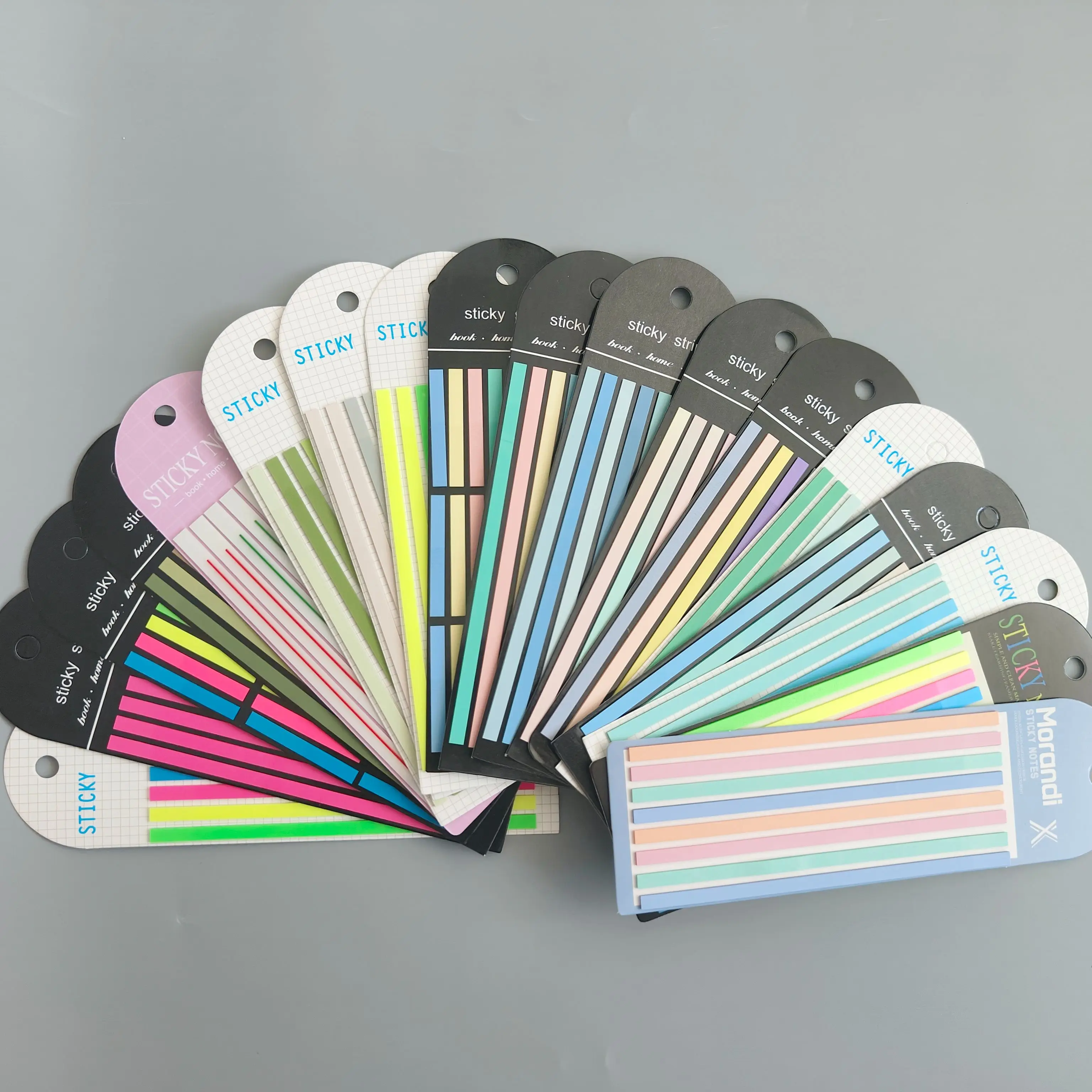 18 Packs  Transparent Sticky Notes Self-Adhesive Reading Book Annotation Notepad Bookmarks Memo Pad Index Tabs Cute 4