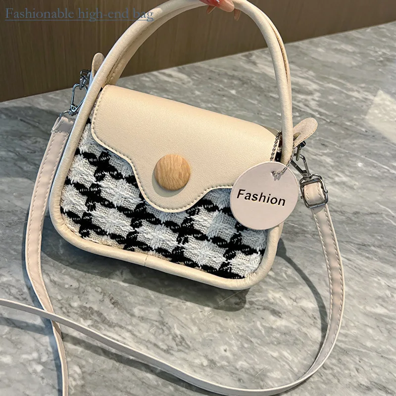 

2024 New Women Trendy Casual Net Red Single Shoulder Crossbody Handheld Women's and Fashionable Square Bag Luxury
