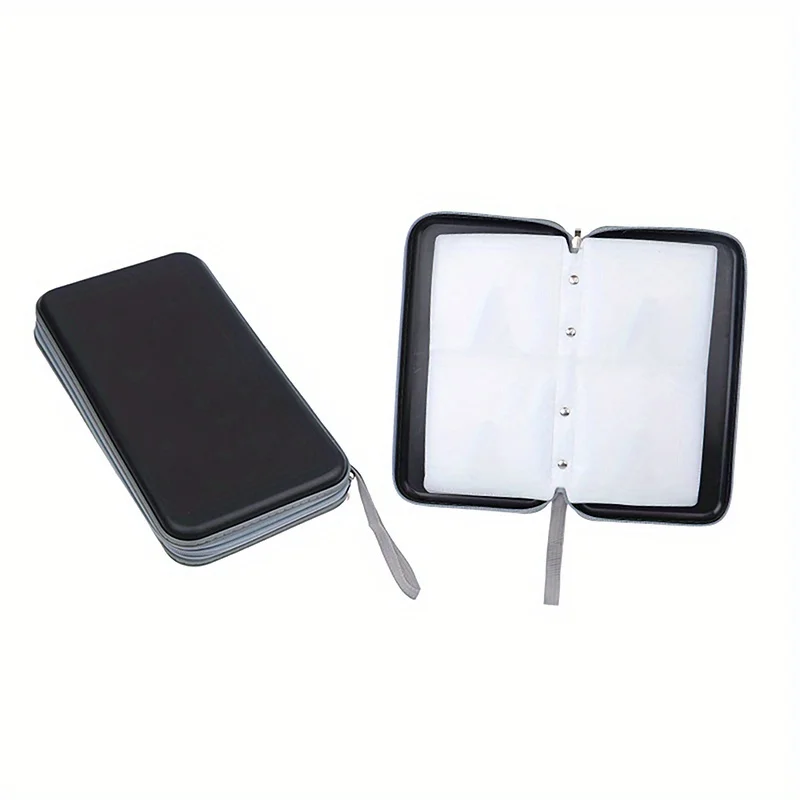 80 CD/DVD Clear Plastic Storage Case Durable & Portable For Home/Office/Travel Multi-Color Options
