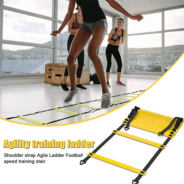 Agility Ladder Football Training Speed and Balance Training Footwork Nylon Strap Jumping Ladder Football Training Energy Ladder 2