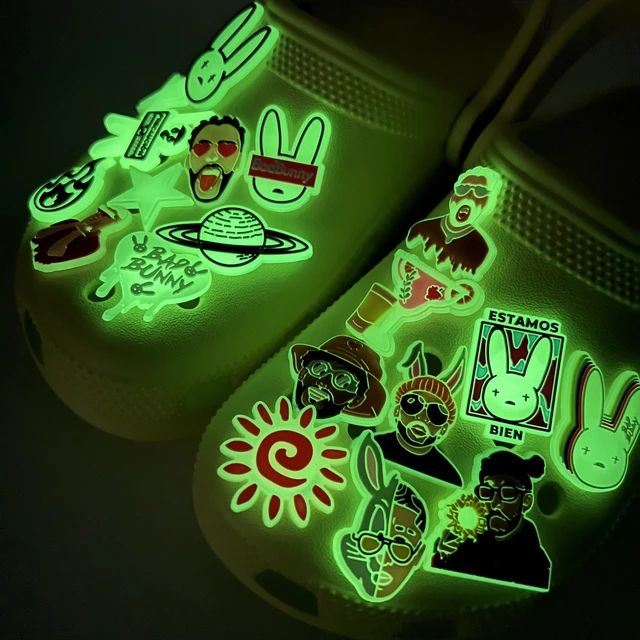 Bad Bunny Glow Jibbitz Letters