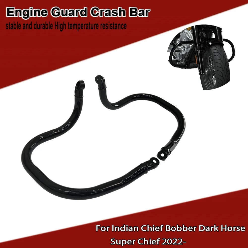 

Motorcycle Front Rear Engine Guard Highway Freeway Crash Bar Fuel Tank Protector for Indian Chief Bobber Dark Horse 2022 2023