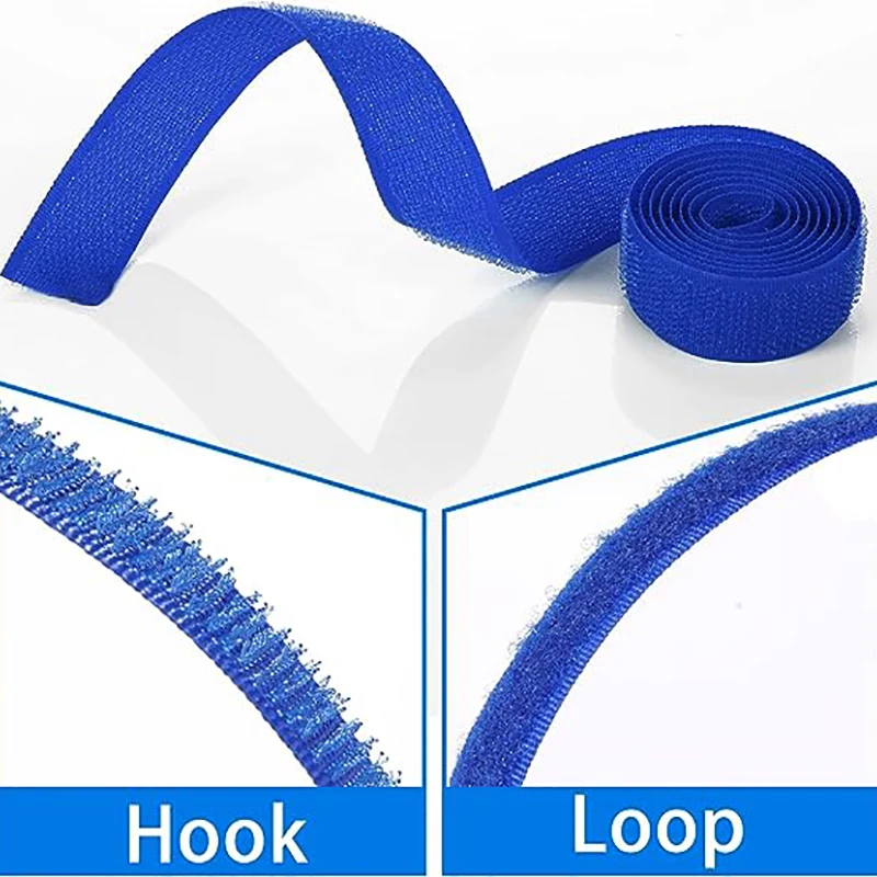 Colorful 20mm Sew-On Hook and Loop Tape - Nylon Fastener Straps