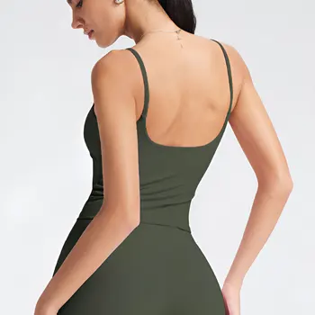 Débardeur Yoga Col Carré (Brassière Intégrée) 5 Débardeur Yoga Col Carré (Brassière Intégrée)