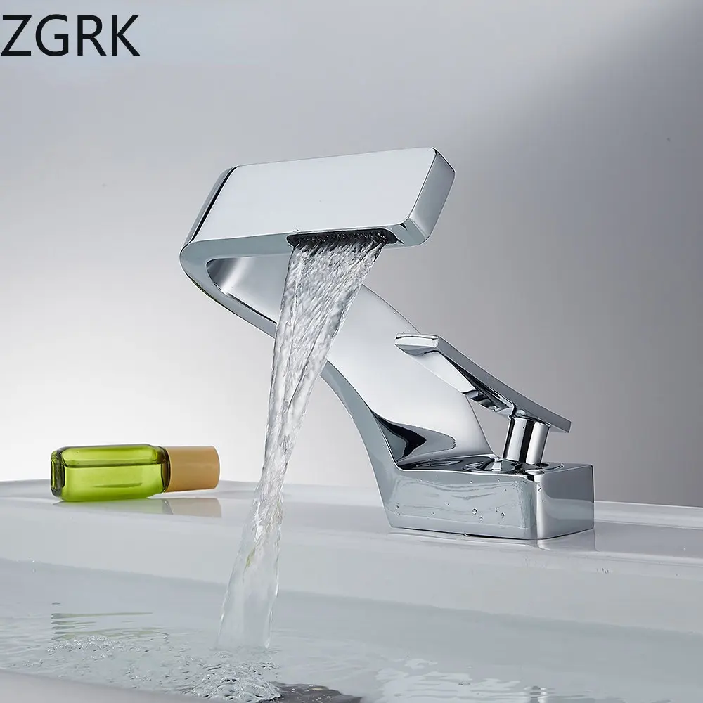 

Basin Faucet Black Bathroom Mixer Tap Deck Mounted Basin Sink Faucet Hot and Cold Water Chrome Faucet Taps Brushed Gold