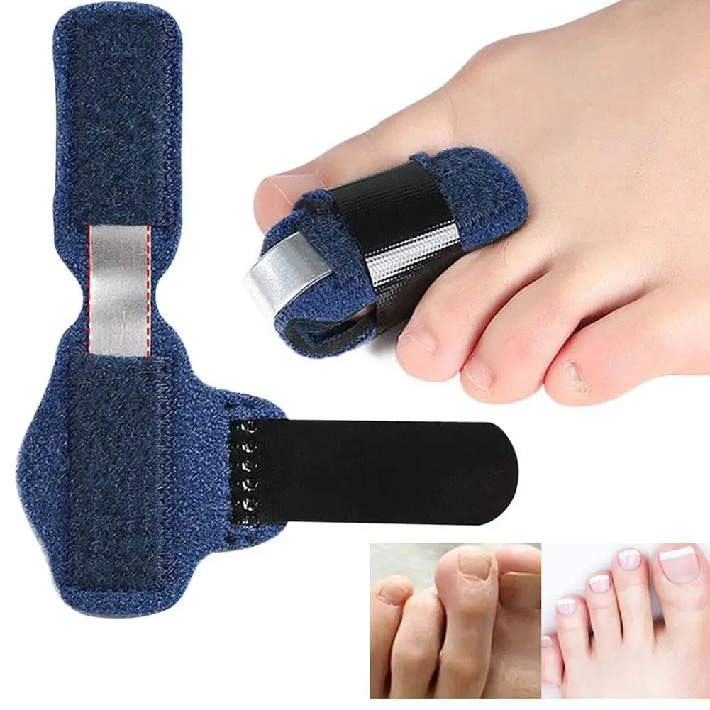 

Finger Toe Splint Brace with Built-in Alloy Strip Adjustable Metal Stabilizer Compression Sleeve for Kids Adults Braces Supports