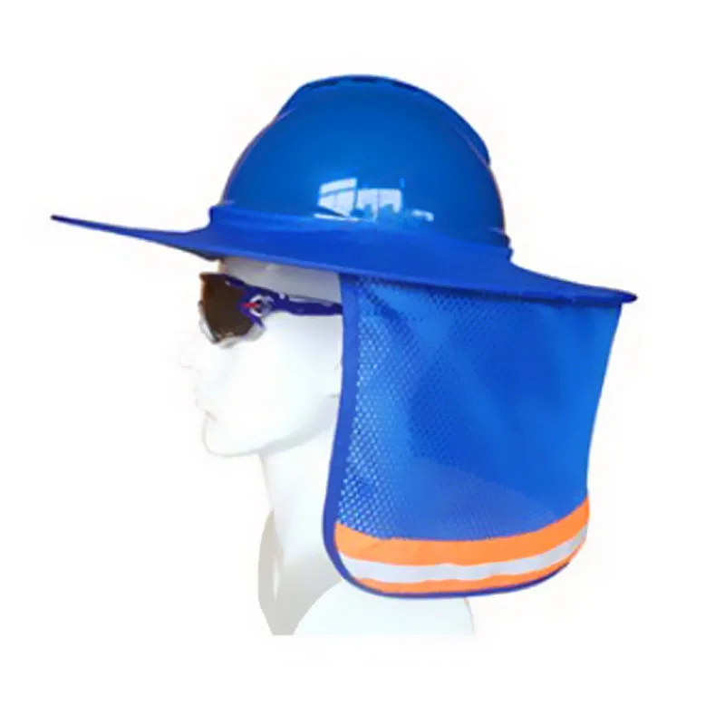 Construction Safety Reflective Hard Hat Neck Shield Helmet Sun Shade  Reflective Stripe Kit Summer Sun Protection Prevent Sunburn - AliExpress