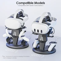 Charging Dock Compatible with Meta Oculus Quest 3/Quest 2 VR Headset Display Stand and Controller Holder VR Accessories - Image 2
