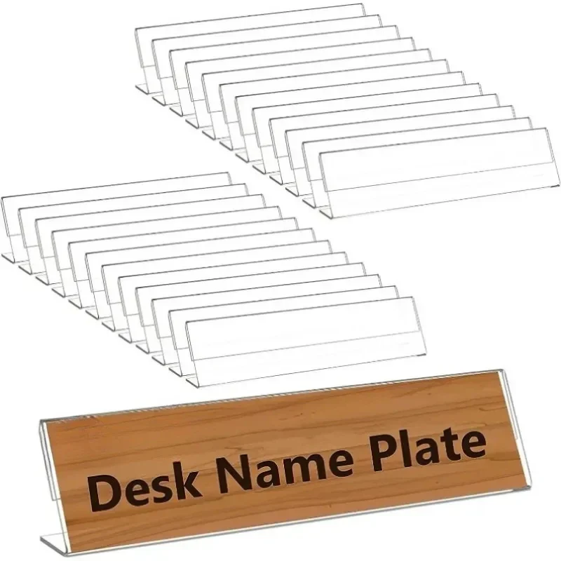 L Shape Table Sign Display Stand Name Price Card Holder Acrylic Slanting Sign Holder Table decoration and accessories 1