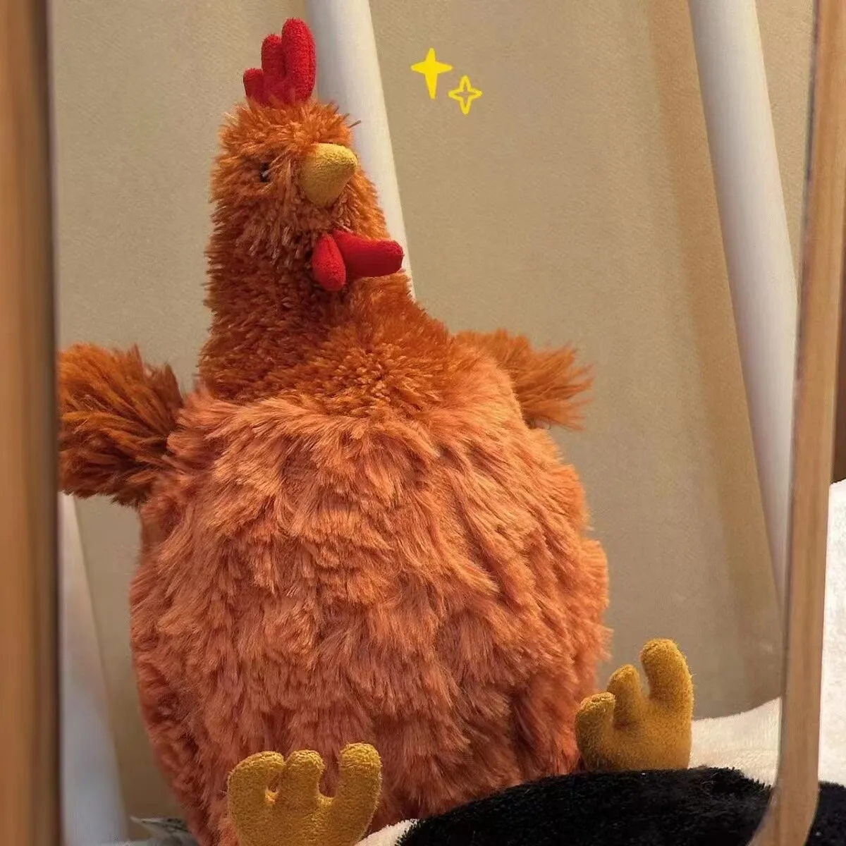 Peluche de gallo de alta fidelidad, muñeco de peluche de animales realistas, regalo de cumpleaños