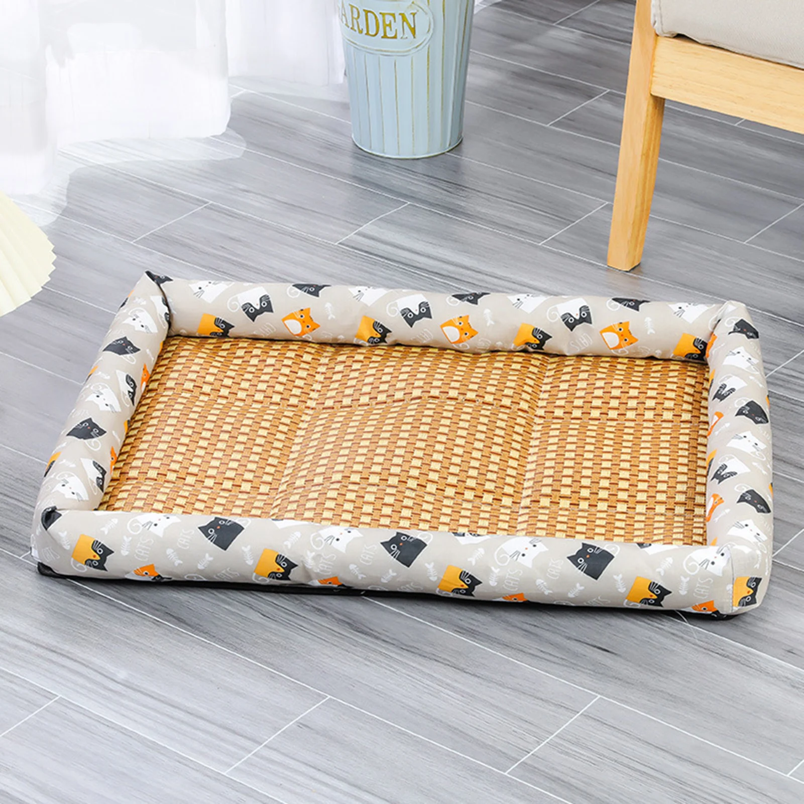 2019 summer sleeping mat for bed rattan foldable bamboo bed mat on sales queen 