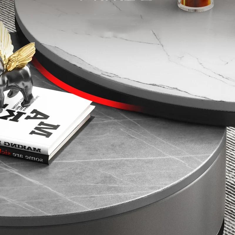 

Modern Marble Coffee Tables Mobile Round Corner Elegant Minimalist Coffee Tables Metal Floor Cama Mesa E Banho Funky Furniture
