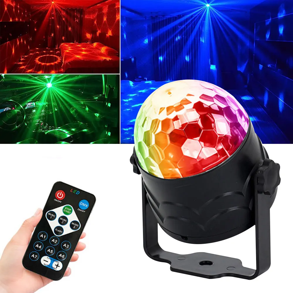 USB Rechargeable Color Stage Light Party Lamp Remote Control LED Stage Light  Commercial Lighting Effect Light Atmosphere Light