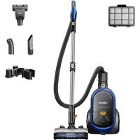 Eureka Bagless Canister Pet Friendly Vacuum Cleaner for Home with 2 Motors,Retractable Cord, and 4 Cleaning Tools,NEN186BL, Blue 1