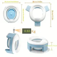 3 in 1 Baby Toilet Seat Children Foldable Travel Potty With Bags Potty Training Seat Suitable for boys and girls 2