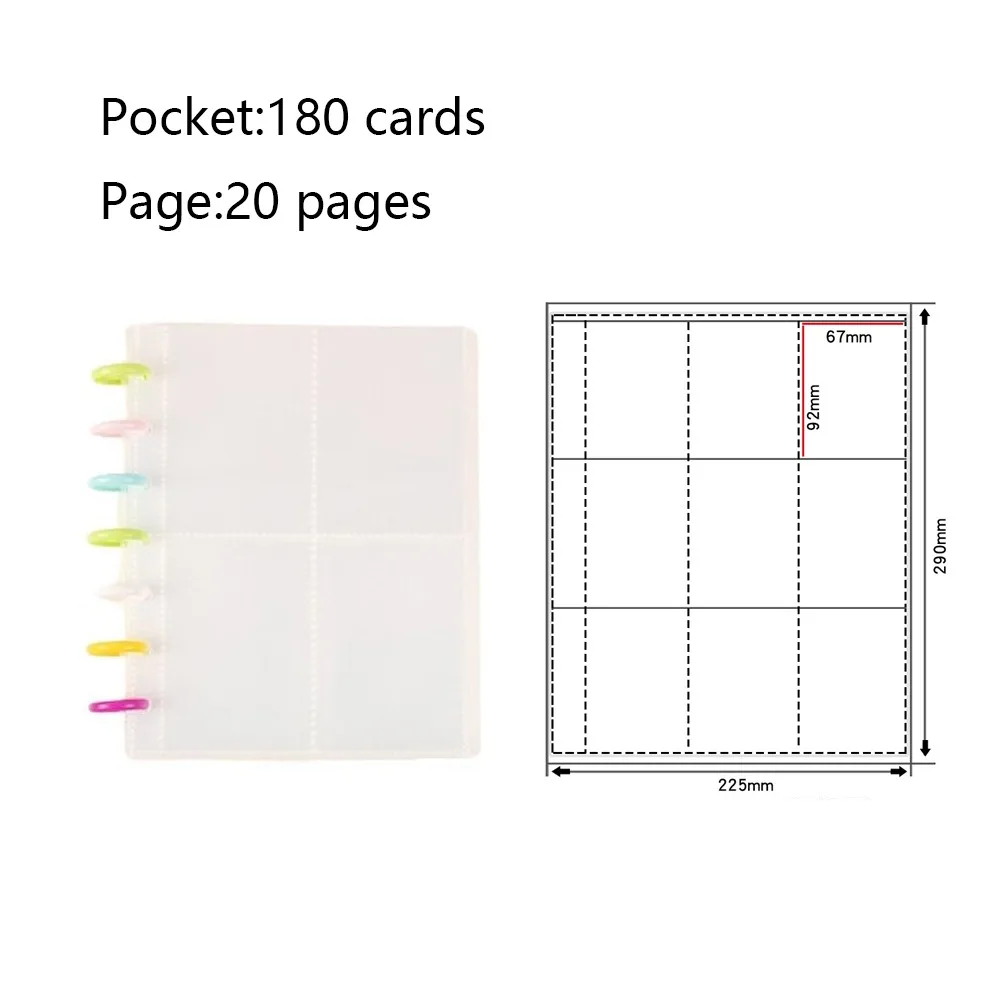 Stylish Multi-Pocket Photo Album & Card Holder Binder