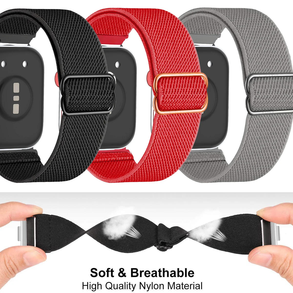Elastic Nylon Loop Watch Band - Versatile Replacement Wristband Bracelet аксессуар