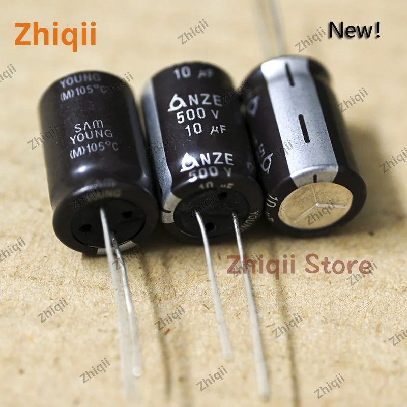 500V 10uF Korea SamYoung NZE NHA 500V10UF 12.5x20mm Electrolytic Capacitor 10uF 500V High Frequency 10pcs/20pcs